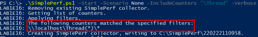 Verbose SimplePerf Screenshot